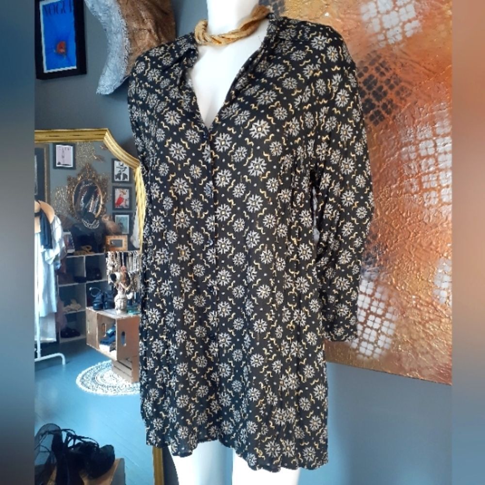 Nwot Zara Button Down Mini Dress